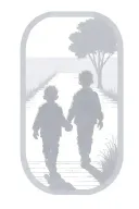 2 small brothers, holding hands one taller a bigger than the other the small one ears stick out tattoo design idea