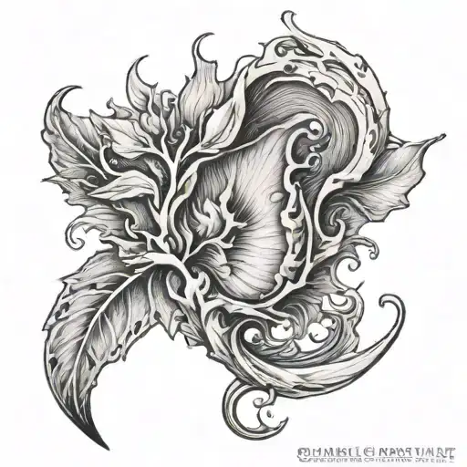 vagina tattoo design idea