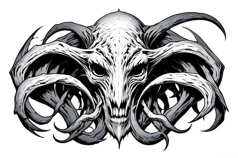 dnd mind flayer tattoo design idea