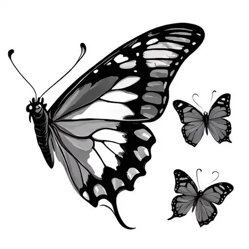 butterfly perfectly imperfect tattoo design idea
