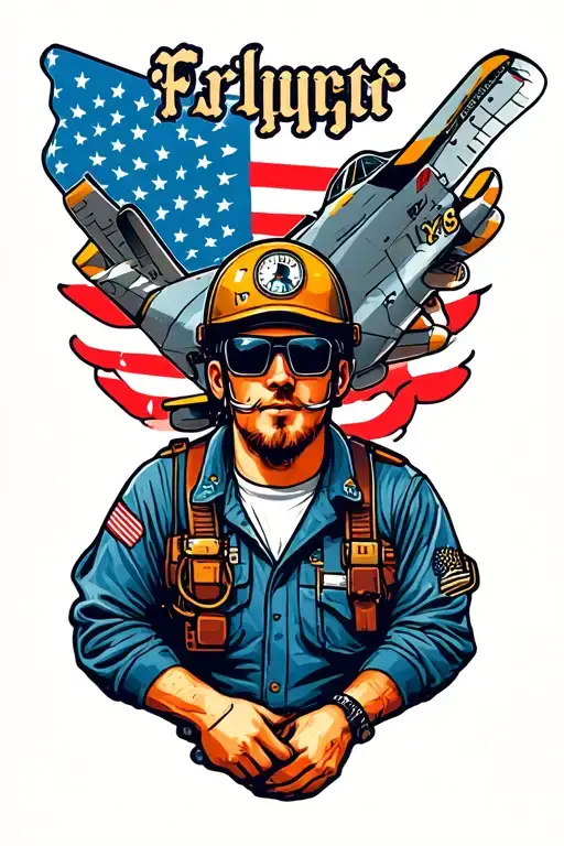 Aircraft Mechanic tattoo design idea