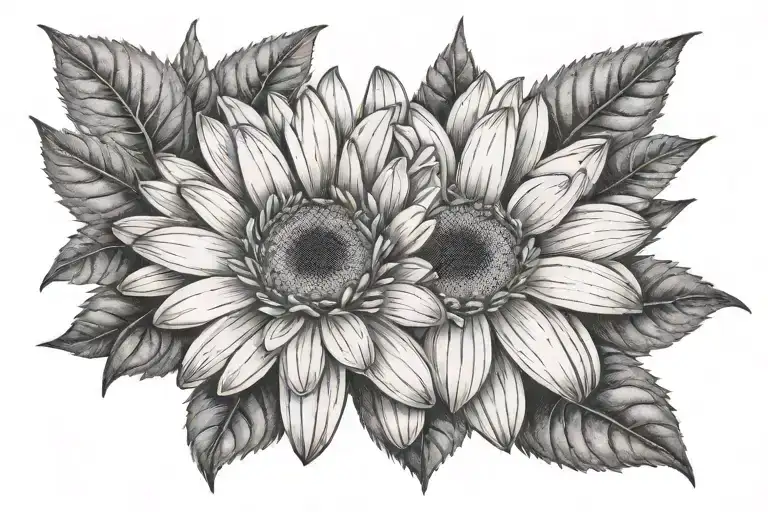 Gerbera Daisy tattoo design idea
