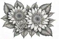 Gerbera Daisy tattoo design idea
