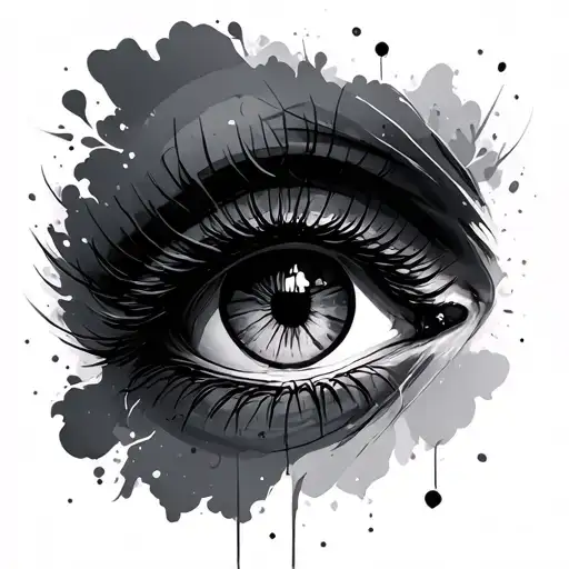 Eyeliner tattoo design idea