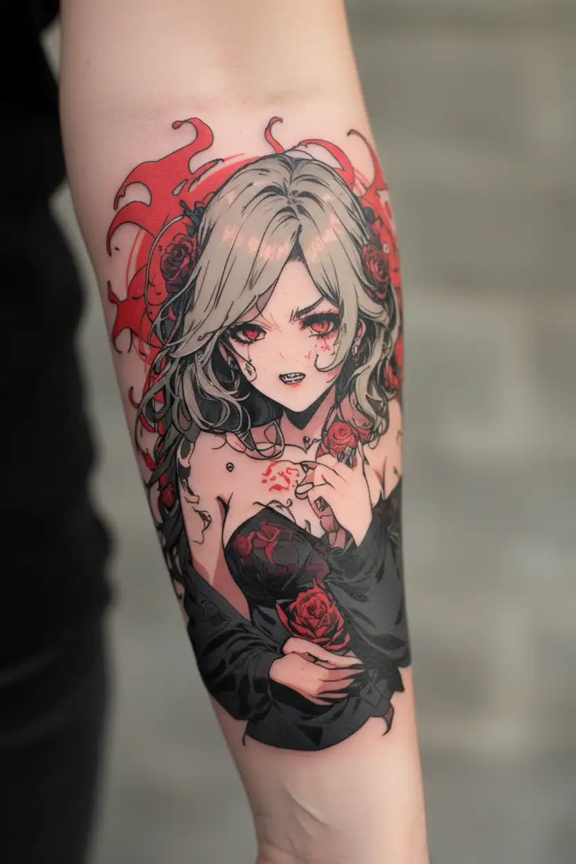 Lustful greed, greed, lazy, anger, jealousy tattoo design idea