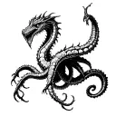 Horrifyingly terrible global Hydra tattoo design idea