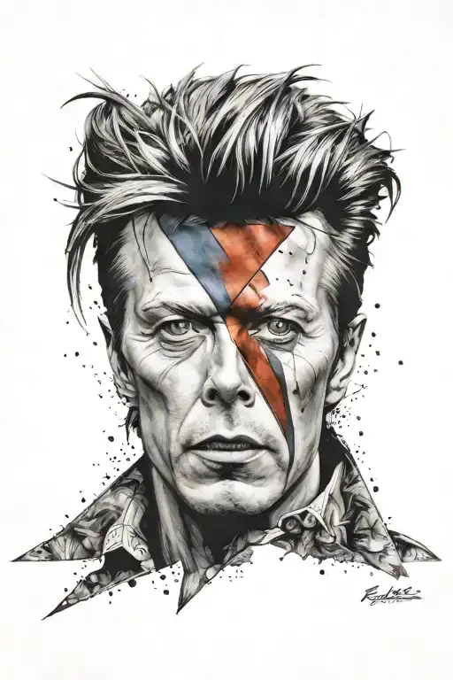 David Bowie tattoo design idea
