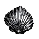 Scallop Shell tattoo design idea