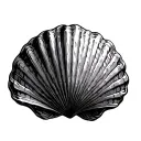 Scallop Shell tattoo design idea