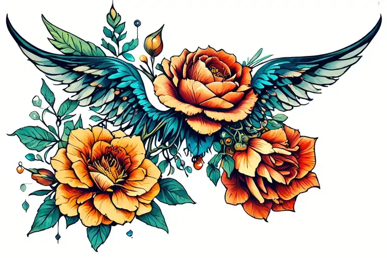 bio mechanical tattoo design idea