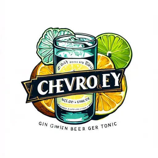 chevy beer gin&tonic  tattoo design idea
