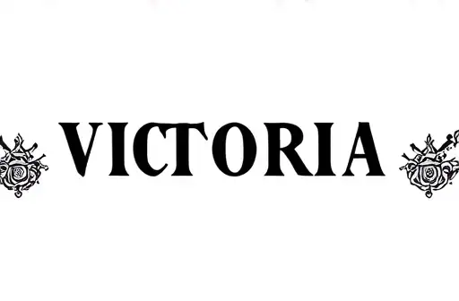 "Victoria " tattoo design idea
