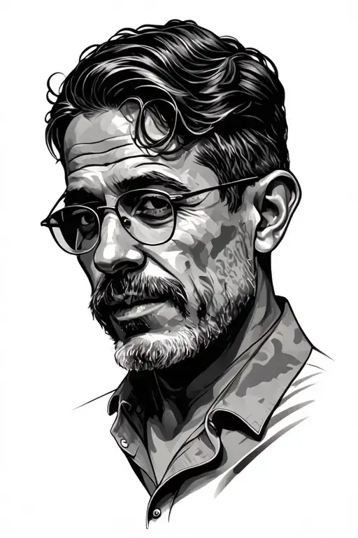 dad memory tattoo design idea