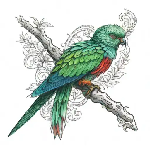 Quetzal tattoo design idea