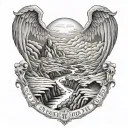 I shall fear no man, but God though I walk through the valley of death tattoo design idea