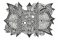 three crosses tattoo design idea
