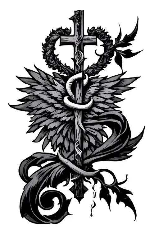 lords prayer tattoo design idea