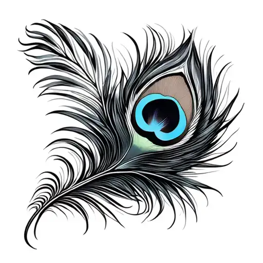 प्रेमः मे धर्मः tattoo with peacock feather design tattoo design idea