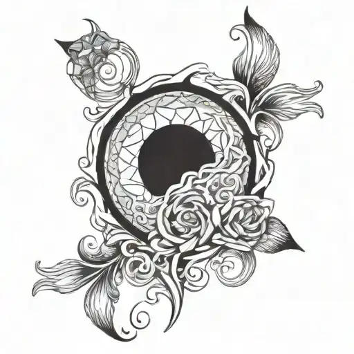 white noise tattoo design idea