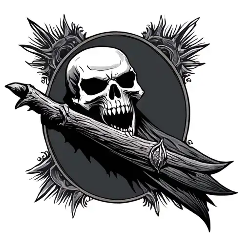 Reaper Death Seal tattoo design idea
