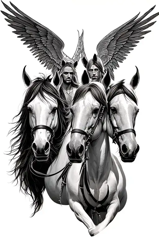 the four horsemen tattoo design idea