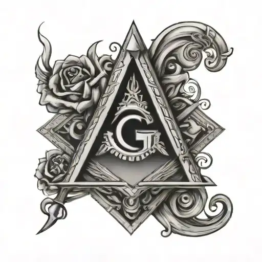 masonic tatoo inspired tattoo design idea