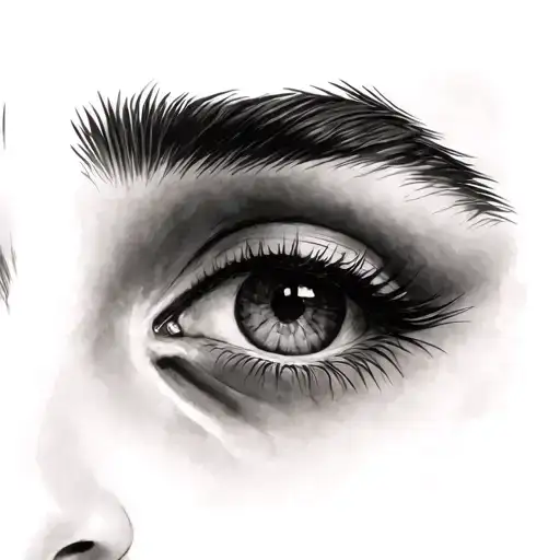 Above Eyebrow tattoo design idea