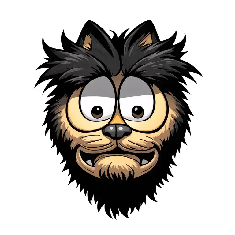 garfield tattoo design idea