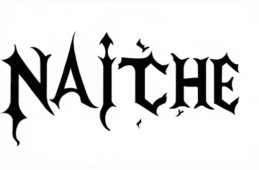"NAITCHE" tattoo design idea