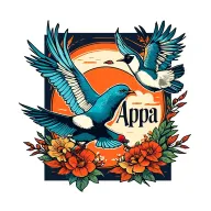 "Appa" birds flying tattoo design idea