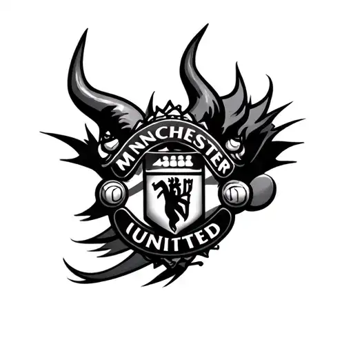 devil Manchester United  tattoo design idea