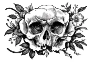 Luck and fate tattoo design idea