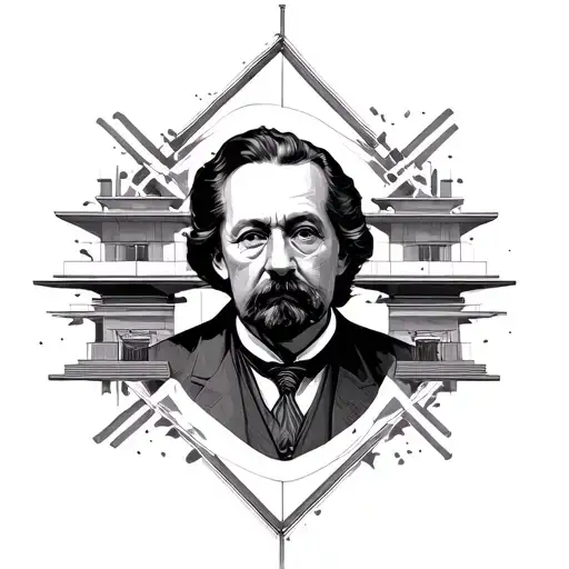 Frank Lloyd Wright tattoo design idea