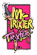 "Mr. Trixter " graffiti style letting saying " mr.trixter " tattoo design idea
