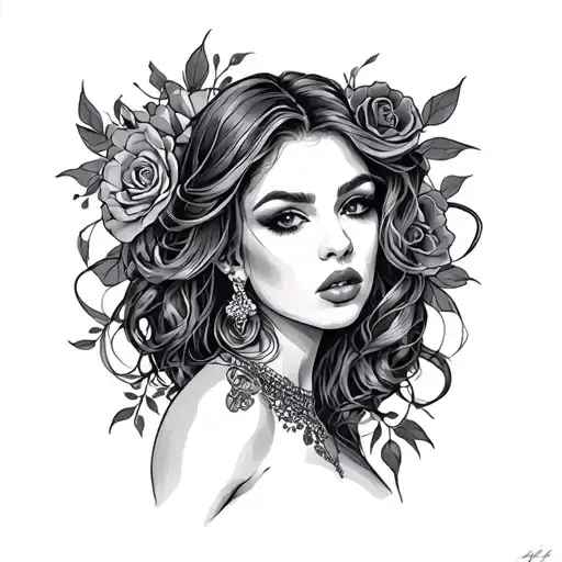 Prostitute tattoo design idea