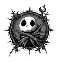 Zero Nightmare Before Christmas tattoo design idea