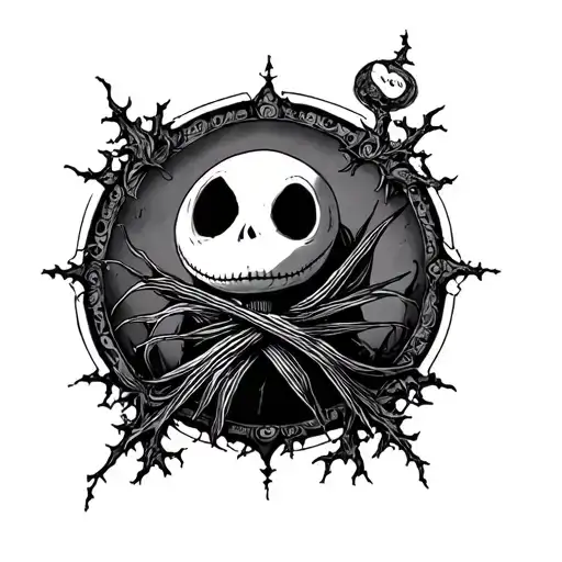 Zero Nightmare Before Christmas tattoo design idea
