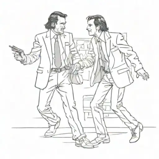pulp fiction dance scene realism tattoo tattoo design idea