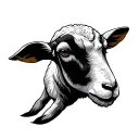 lamb of victor incorporating Bible quote psalms 23 tattoo design idea