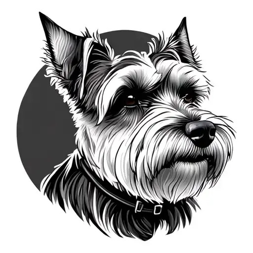 Schnauzer tattoo design idea
