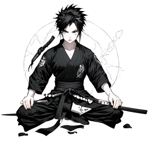 Megumi Fushiguro Jujutsu Kaisen" tattoo design idea