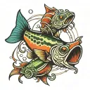 FISHING LURE tattoo design idea