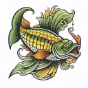 FISHING LURE tattoo design idea
