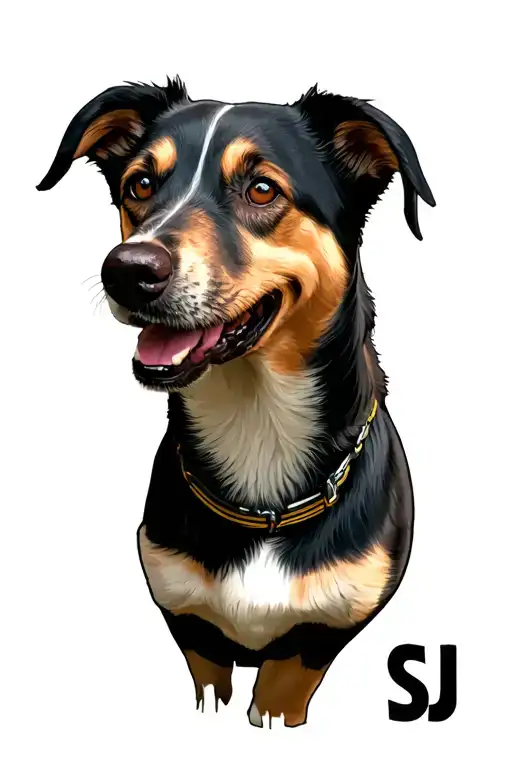 SJ gta San Andreas dog tattoo design idea