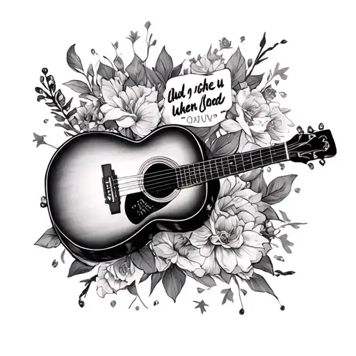 memorial tattoo for dad who loved music and said luv u when ending texts tattoo design idea
