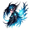 Warframe wisp tattoo design idea