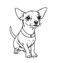 Chiweenie tattoo design idea