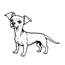 Chiweenie tattoo design idea