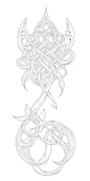 irish, celtic tattoo design idea