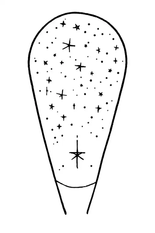 the tardis starry night tattoo design idea